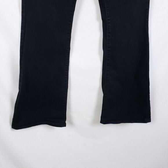 Levi's Womens 726 Flare Jeans Black Size 31 Dark Academia Dark Bohemian Rocker - Picture 3 of 12